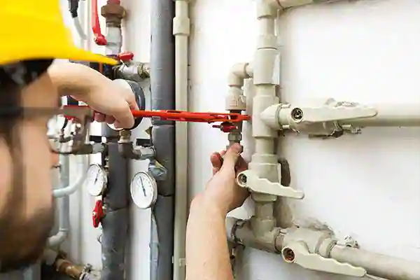 Gas line work